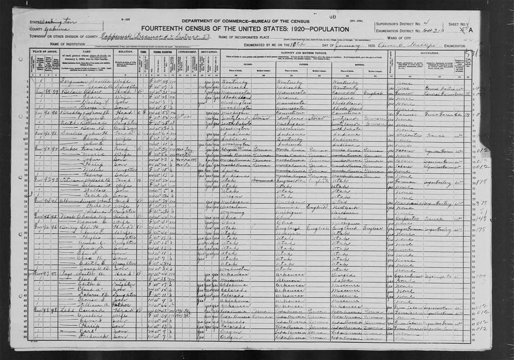 Konrad Kukes - 1920 United States Federal Census